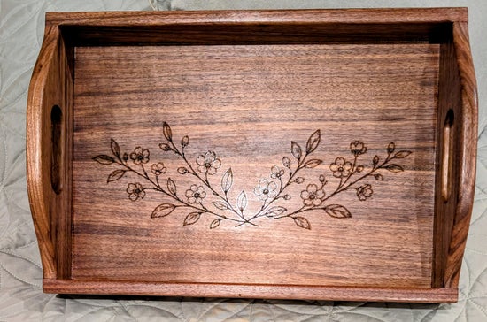 Walnut Serving Tray (engraved)