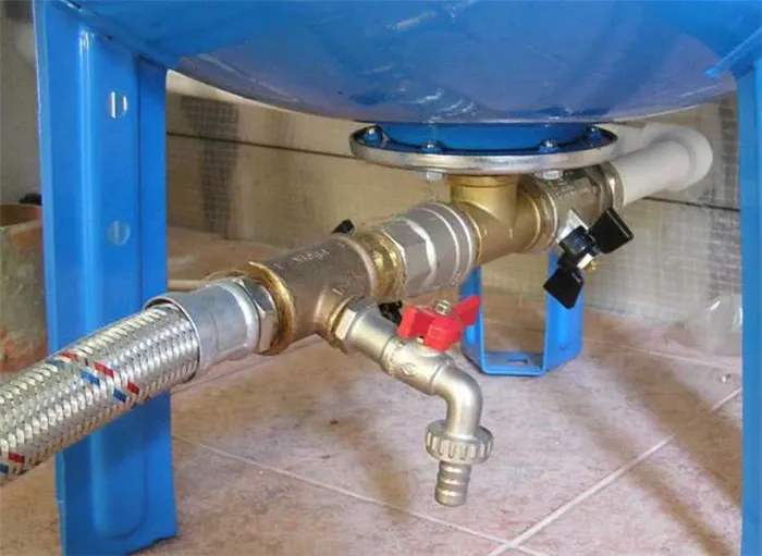 Обустройство гидроаккумулятора