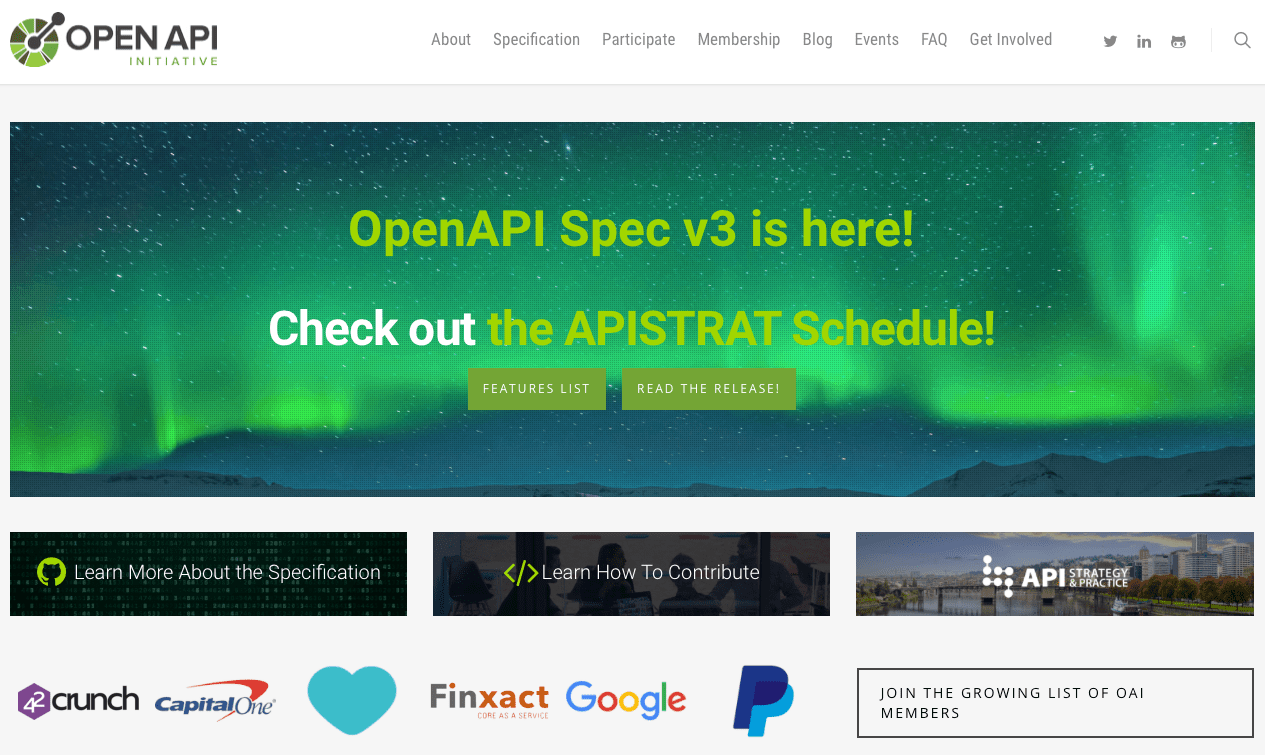 Swagger is now the OpenAPI Specification
