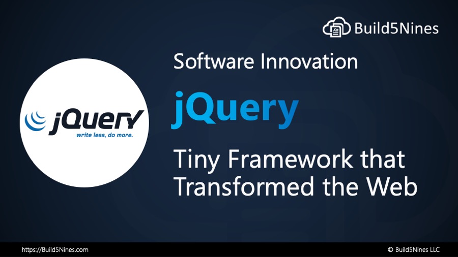 Software Innovation: jQuery – The Tiny Library that Transformed the Web
