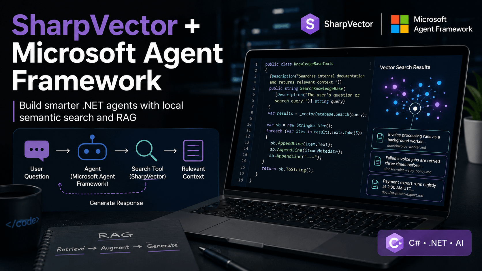 How to Use Build5Nines.SharpVector with Microsoft Agent Framework for Local RAG in C#