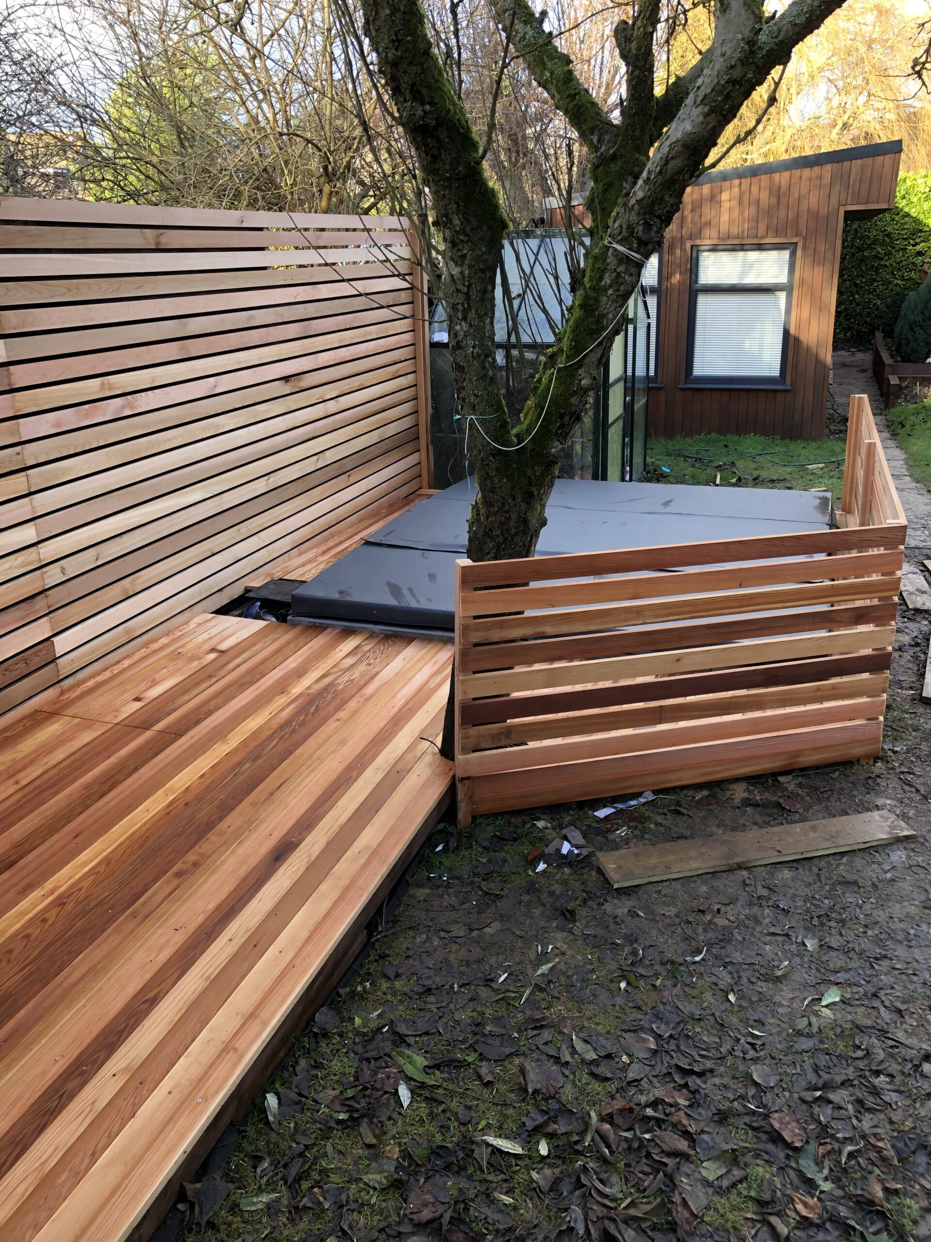 Hot tub deck ideas
