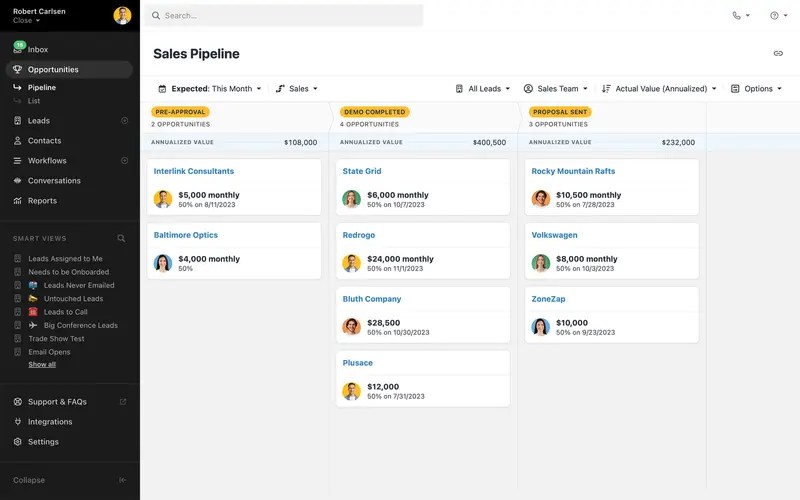 best customer relationship management software for small business
