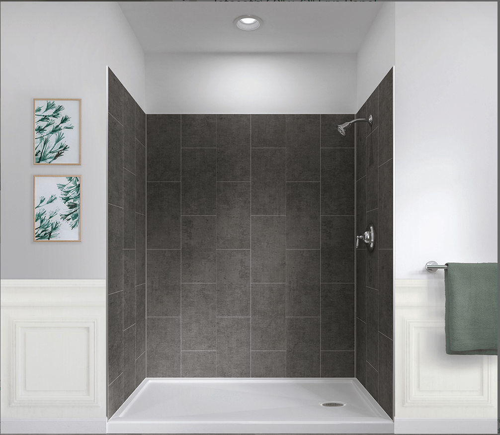 Jetcoat 60x32x78 Slate 5P Shower Wall Kit Builders Surplus