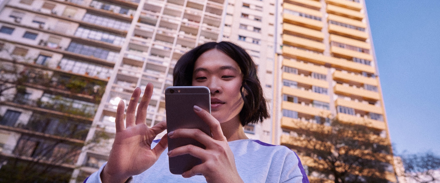 Nubank's mobile app header