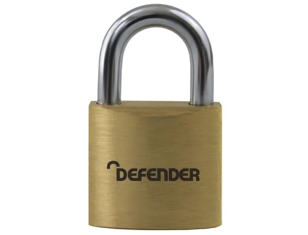 SQUIRE DFBP3 Defender Brass Padlock 30mm - Buildrite Ltd