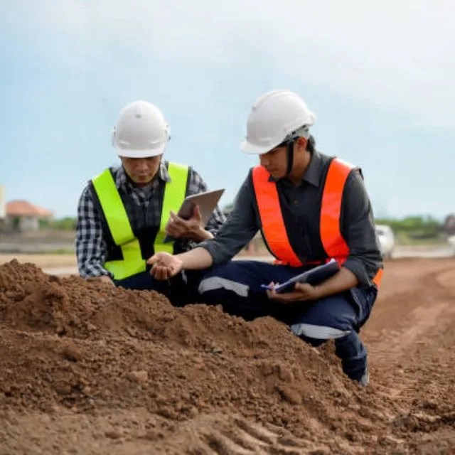 Soil testing process and foundation engineering work for residential construction in Kerala