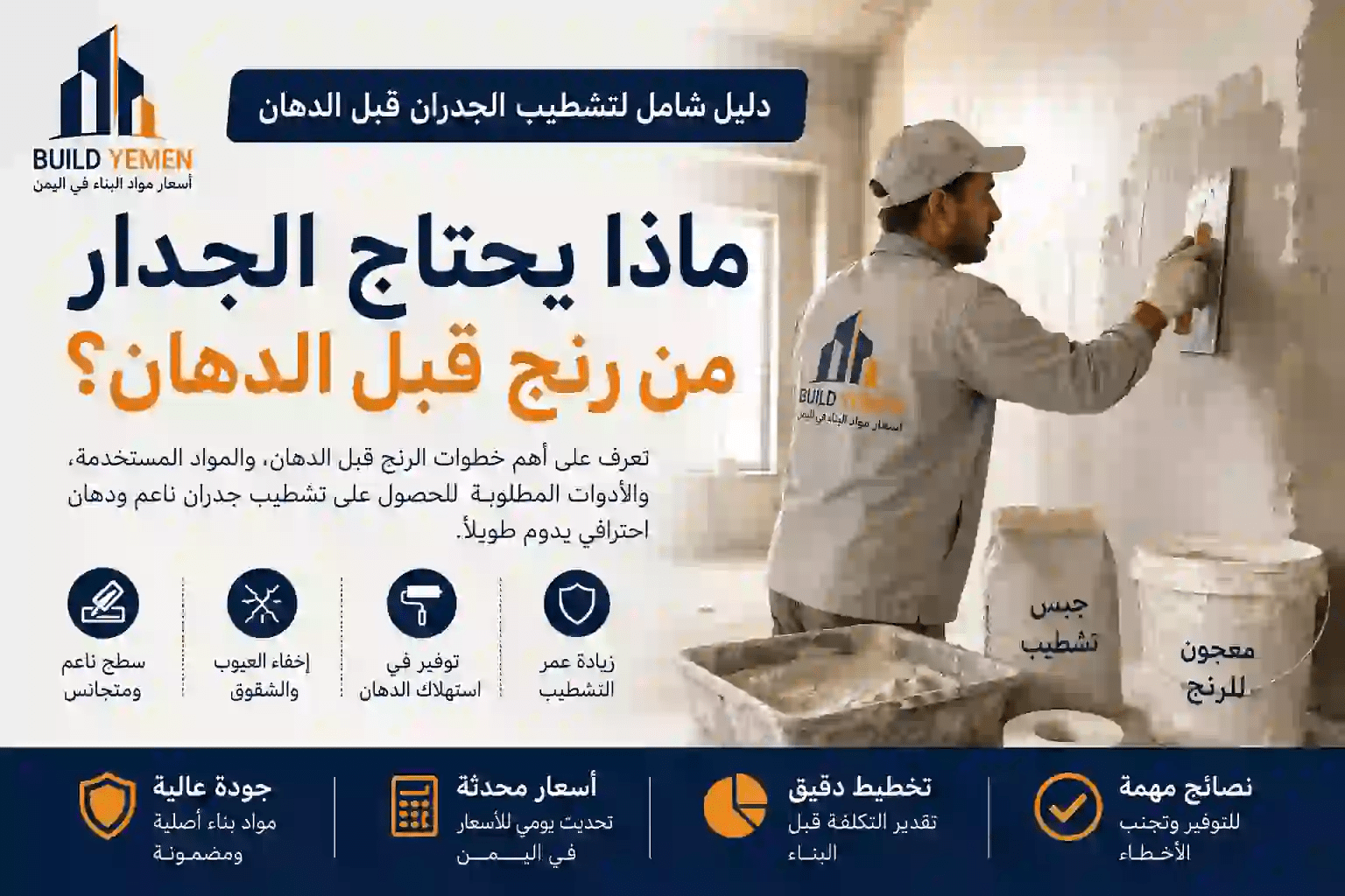 ماذا يحتاج الجدار من رنج قبل الدهان؟