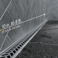 Schluter Vario Linear Drain Grate Square Pattern