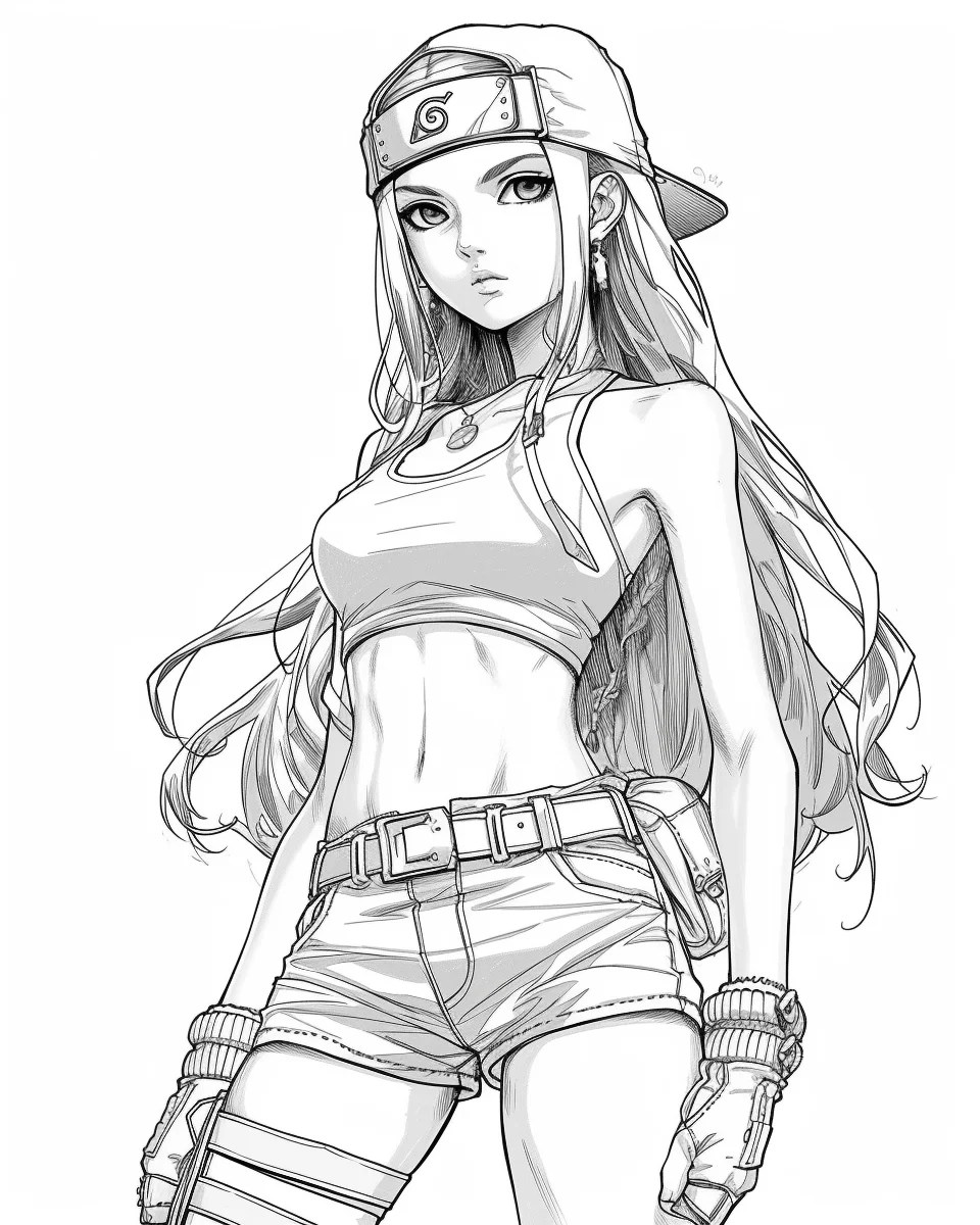 Anime free coloring pages