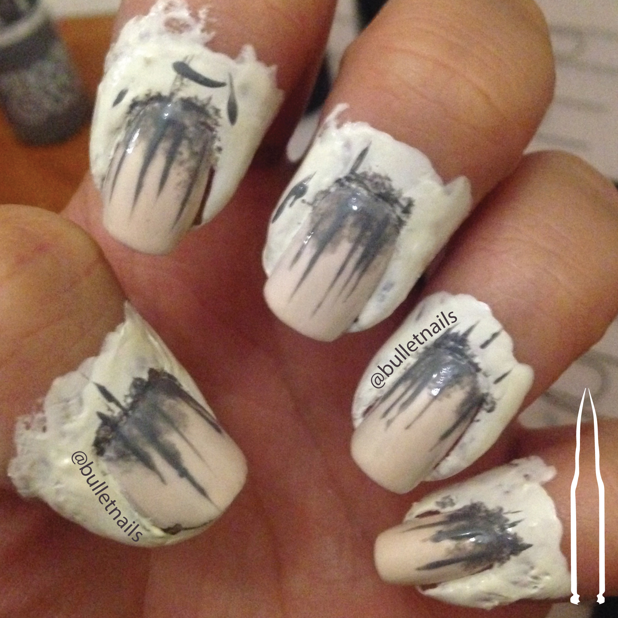40gnai - inspiration (stranger things) | @bulletnails