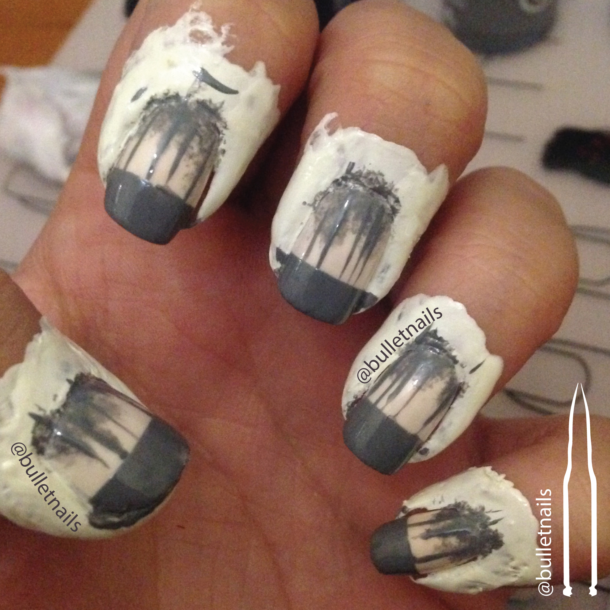 40gnai - inspiration (stranger things) | @bulletnails