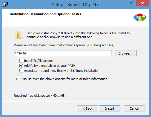 Installing Ruby