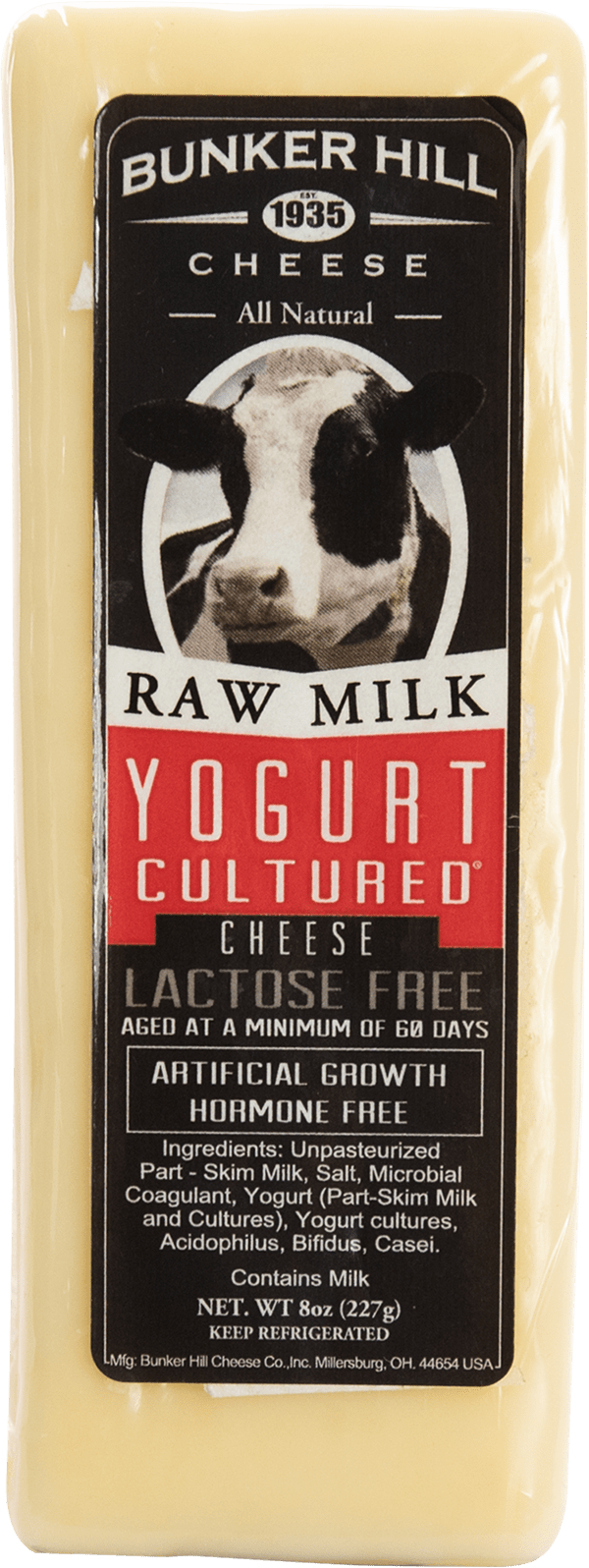 Raw milk original yogurt cheese