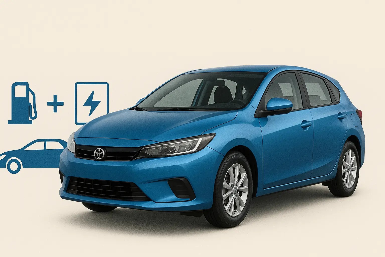 Imagem ilustrativa mostrando o que é um carro híbrido em destaque