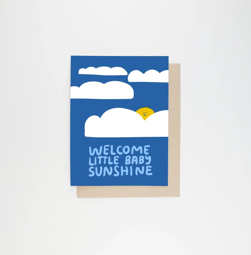Welcome Baby Sunshine Card Bunky Boutique
