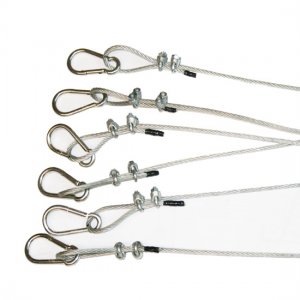 Excursions Zinc Snap Clips Carabiners For Batting Cages – 1/4 Inch, 100-Pack