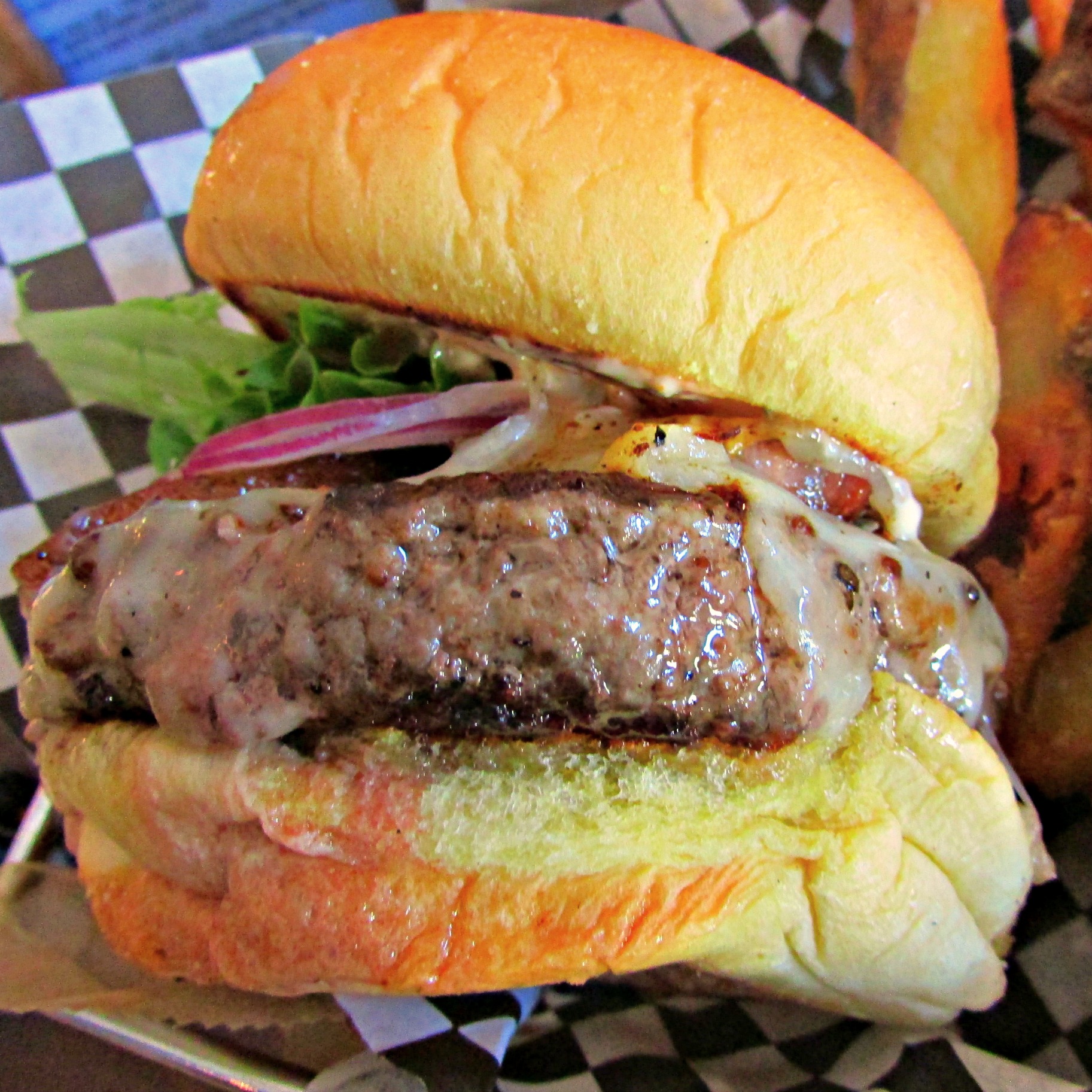 The Spectacular Burger at Mission in Newport