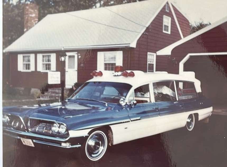 Brown ambulance Burlington MA c. 1970