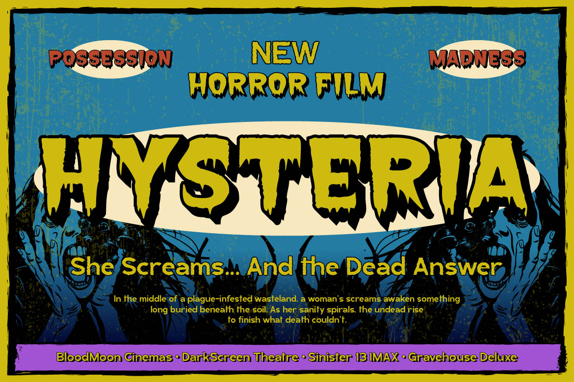 horror font