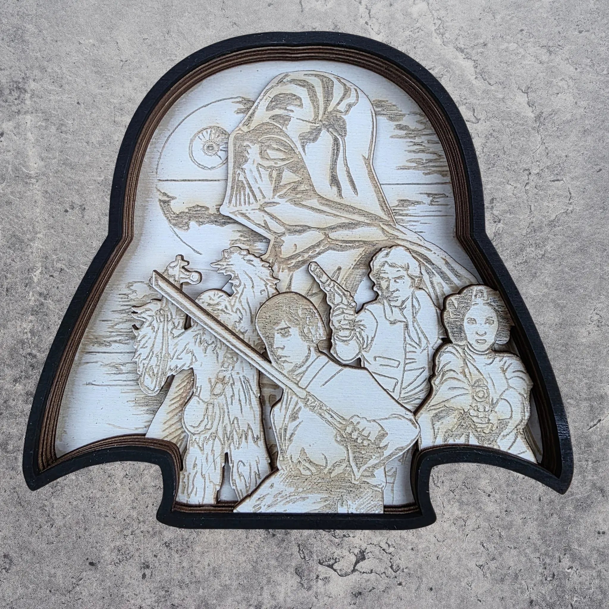Darth Vader Multi-Layer Laser Cut Wall Art