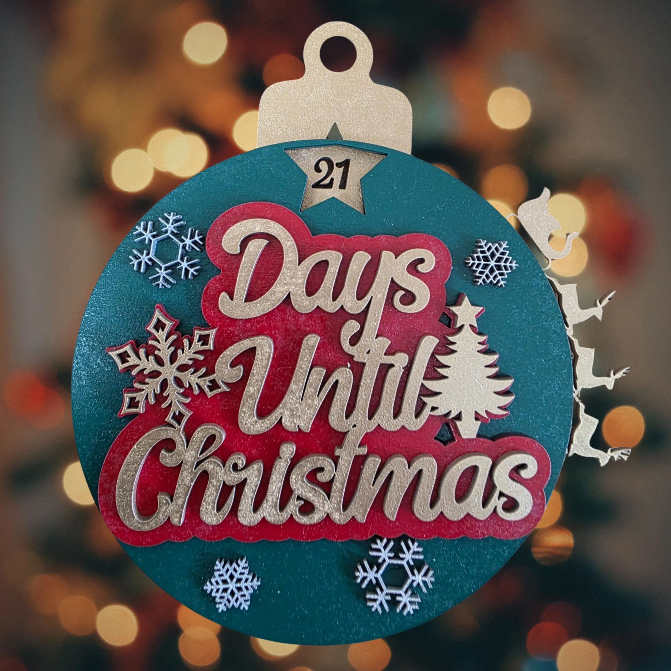 Days Until Christmas Bauble Countdown