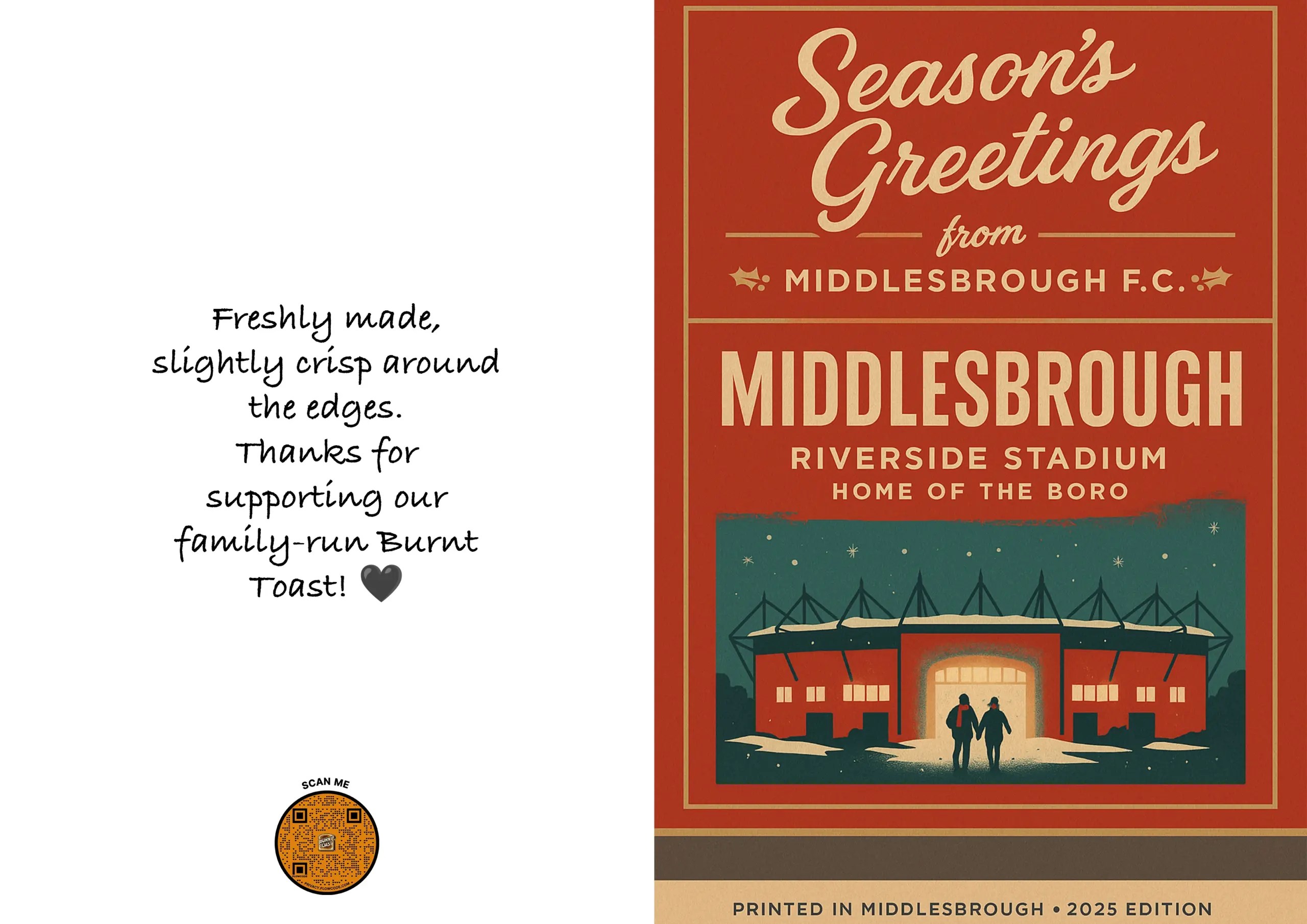 Retro Christmas Card – Greetings From The Boro