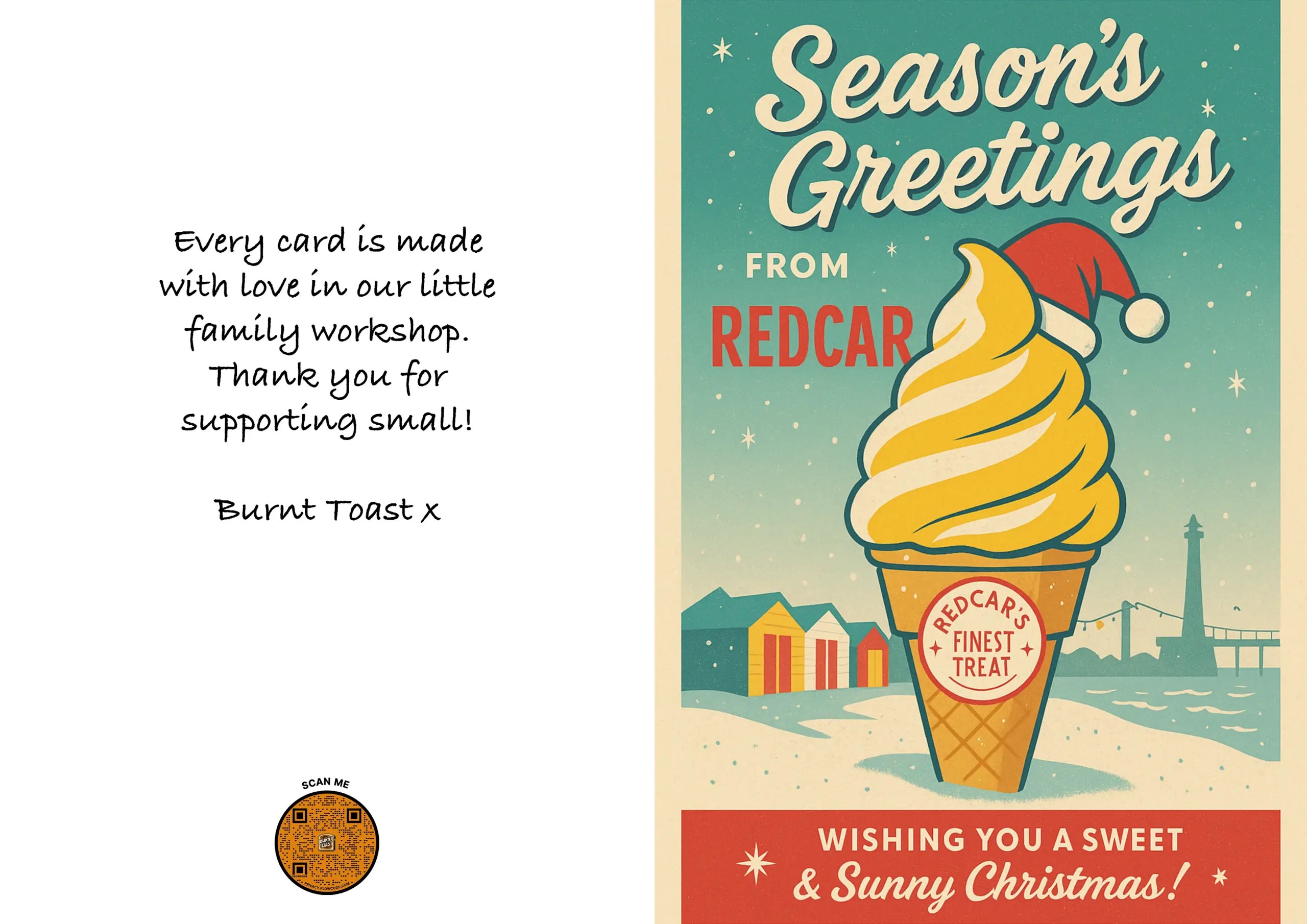Christmas Lemontop Greetings from Redcar