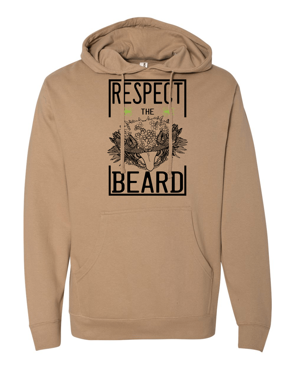 respect the beard hoodie
