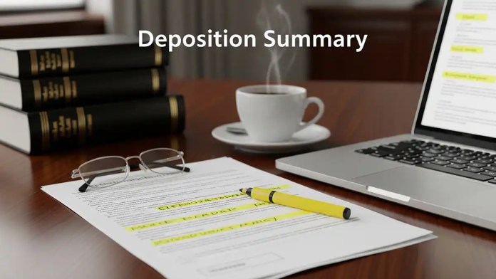 deposition summary