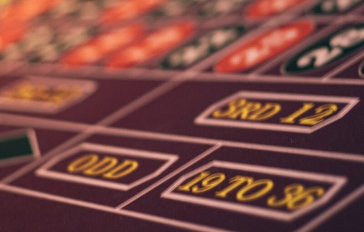 a close up of a casino rouleet