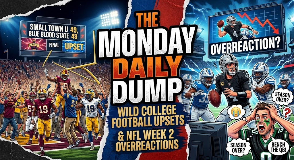The Monday Daily Dump: Wild College Football Upsets & NFL Week 2 Overreactions