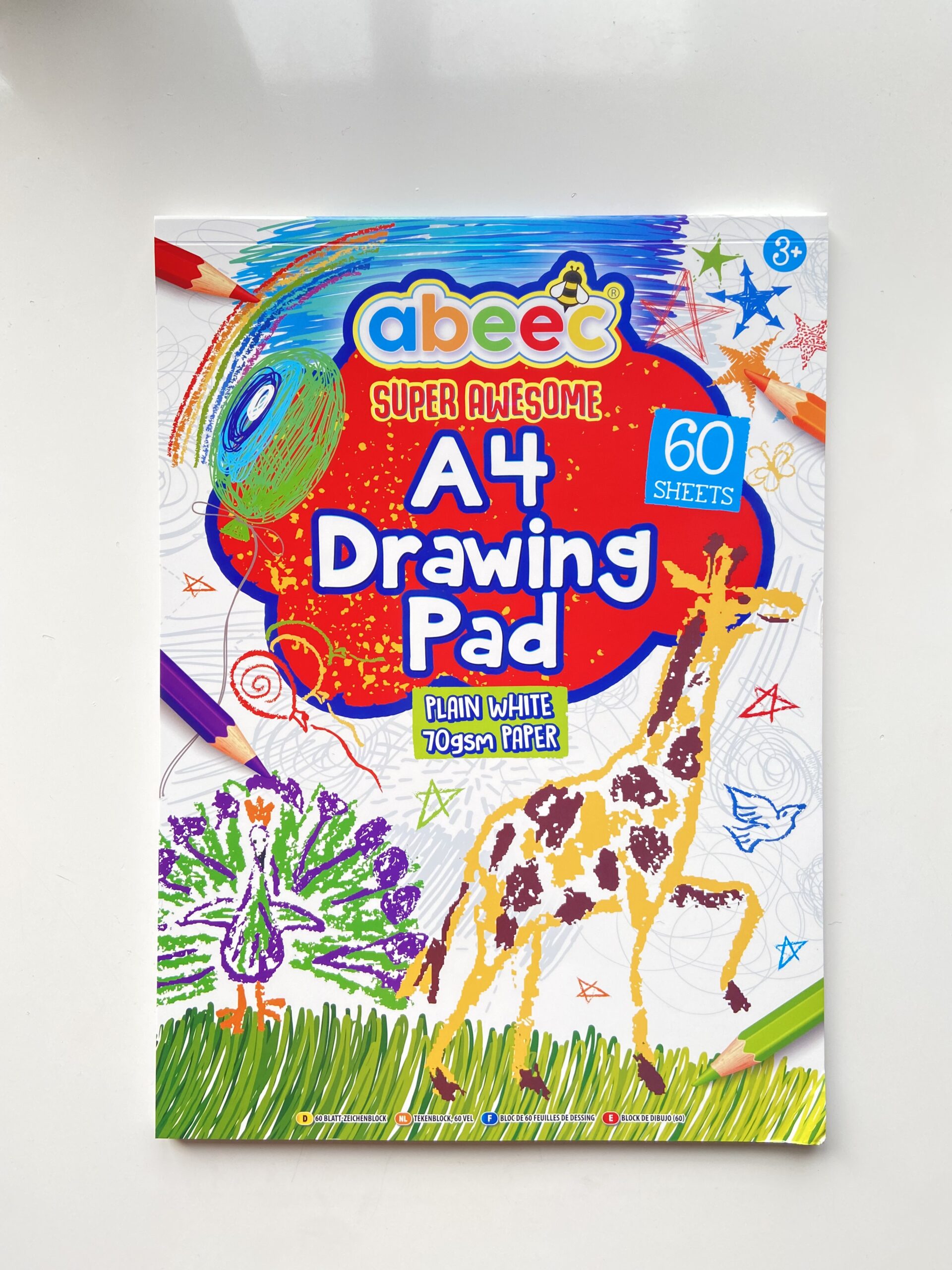 Abeec A4 Drawing Pad (red)