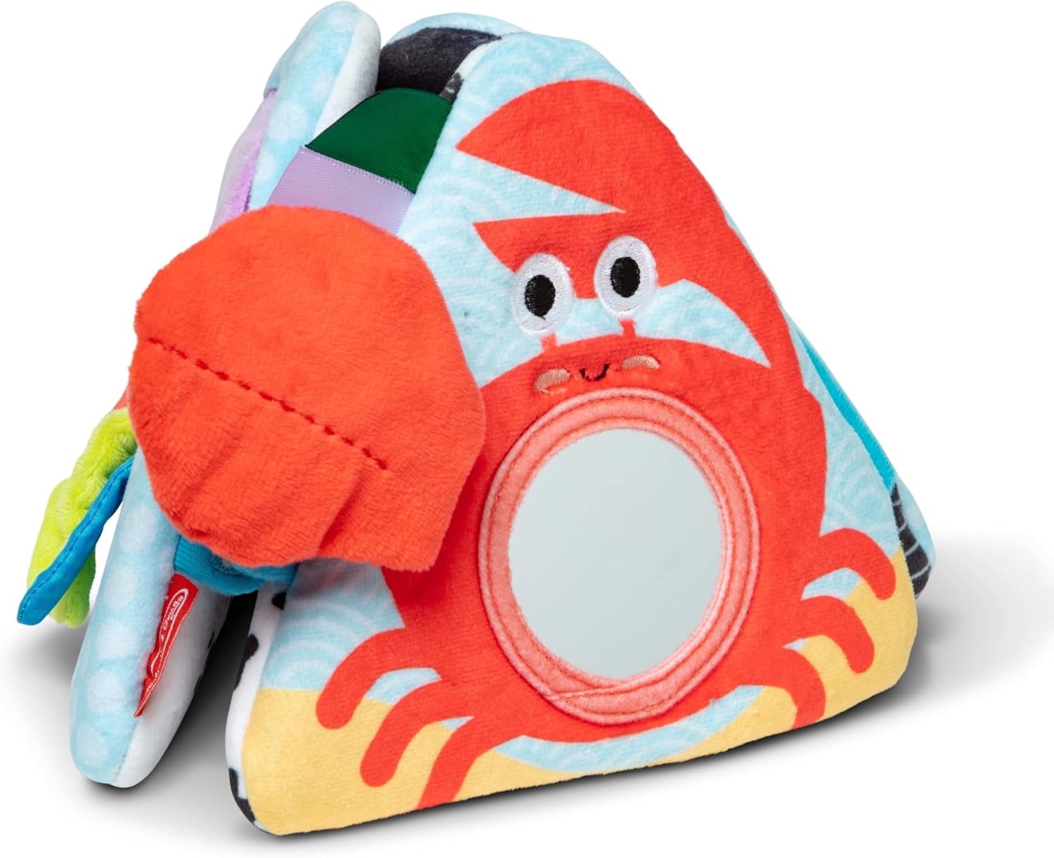Melissa & Doug Ocean Tummy Time Triangle  Soft Sensory Toy