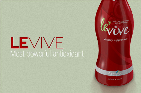 Le’Vive is one of the most powerful antioxidant supplement juices on the market today. A proprietary blend of Mangosteen, Gogi, Noni, Açai Berry and Pomegranate.