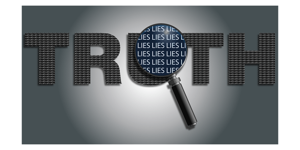 Truth composed of lies graphic
