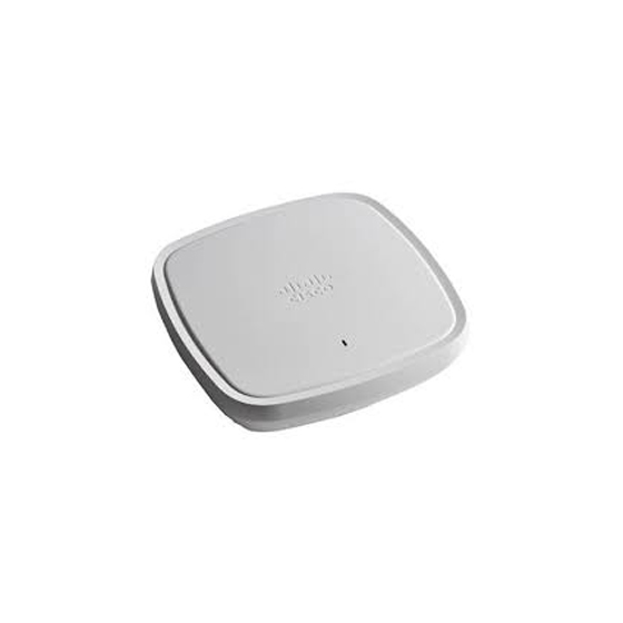 Cisco Catalyst 9115AX wireless access point with a square design and white finish.