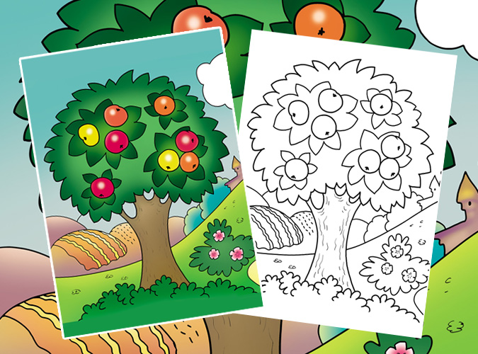 For boys and girls, kids and adults, teenagers and toddlers, preschoolers and older kids at school. Apple Tree Coloring Page Free Printable Buylapbook