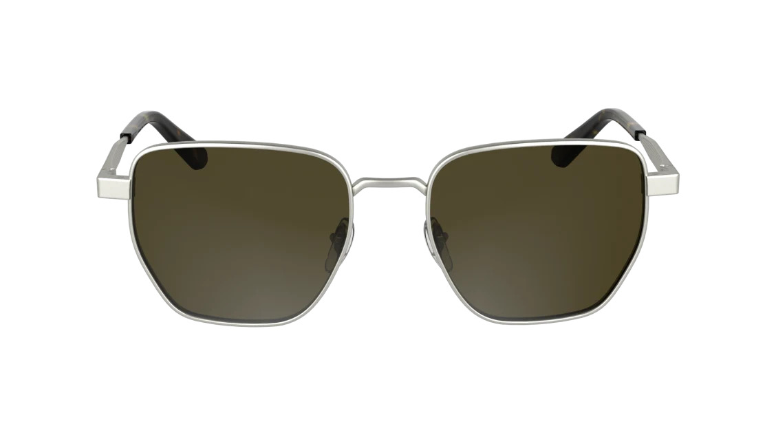 Calvin Klein CK25100S Sunglasses 045 Matte Silver 53mm