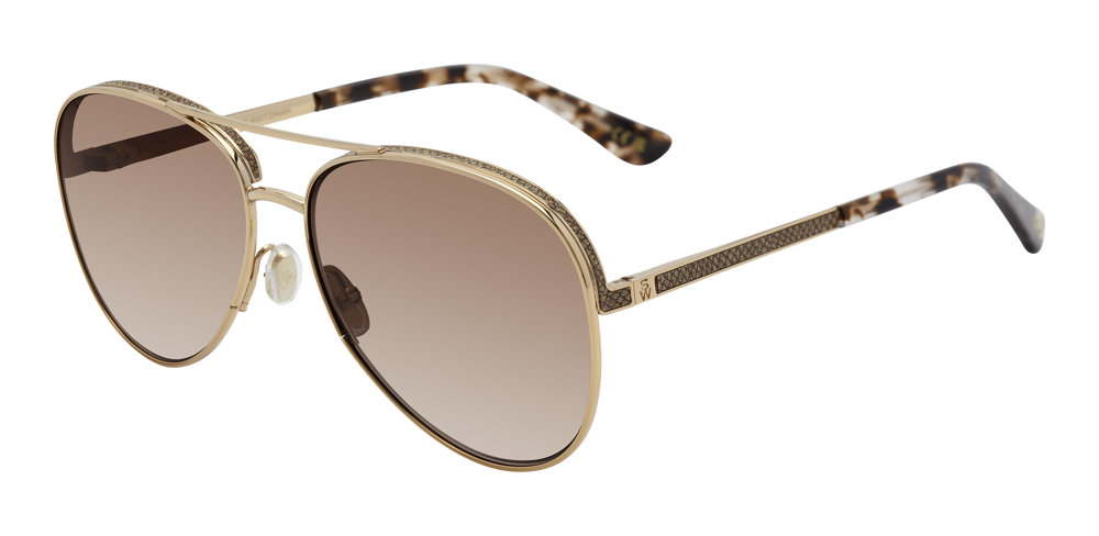 STUART WEITZMAN WZN-8004/G/S Sunglasses 0NR-GLDBRWHVN 59mm