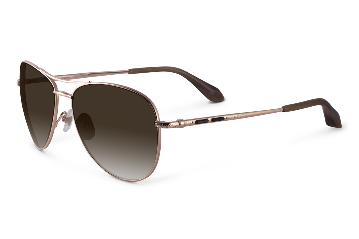 Sama BLACK ONYX Pink Gold Sunglasses 60mm