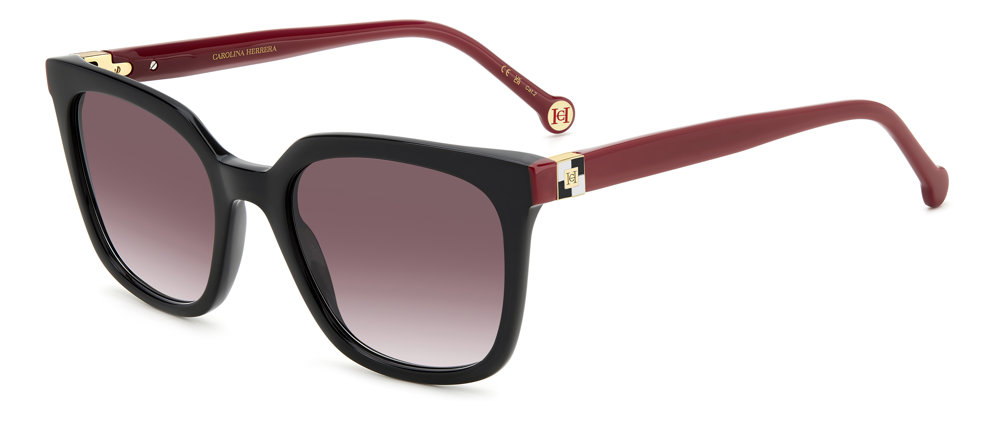 CAROLINA HERRERA HER-0236/S Sunglasses OIT-BLACK-RED 53mm