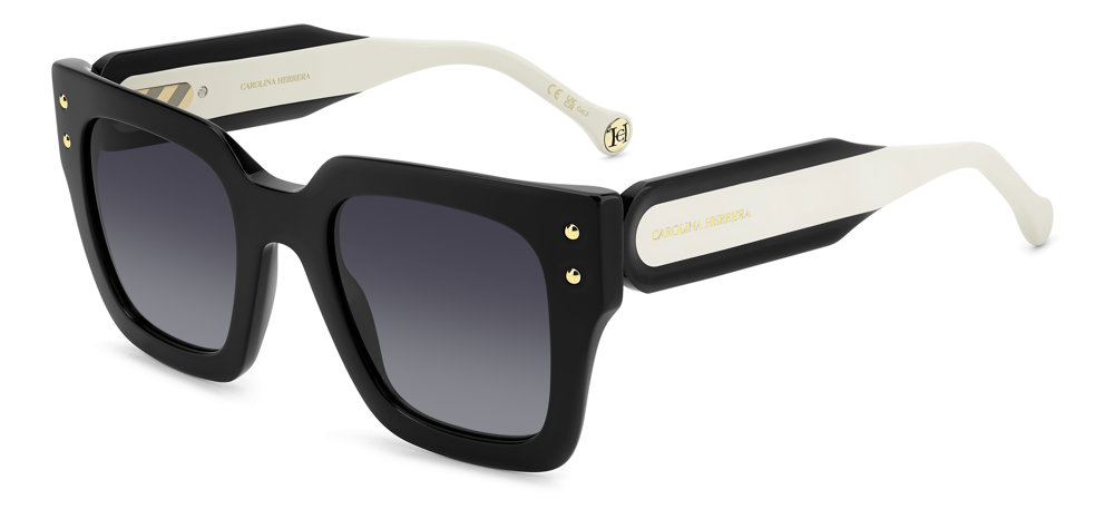 CAROLINA HERRERA HER-0255/S Sunglasses 807-BLACK 51mm