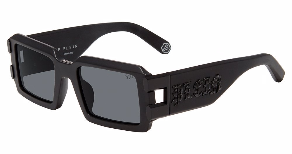 PHILIPP PLEIN SUN SPP129V Sunglasses MATT-SANDBLASTED-BLACK-0703 54mm