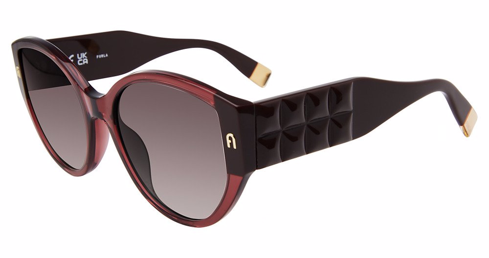 FURLA SUN SFU784 Sunglasses SHINY-TRANSP.RASPBERRY-0AFD 57mm