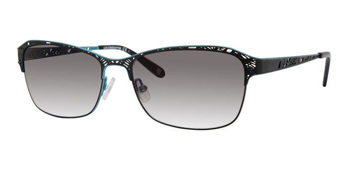 LIZ CLAIBORNE L-577/S Sunglasses ETJ-BLACK-TEA 56mm