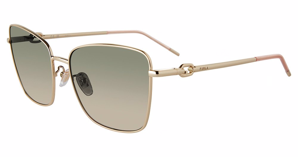 FURLA SUN SFU714 Sunglasses LIGHT-GOLD-0594 58mm