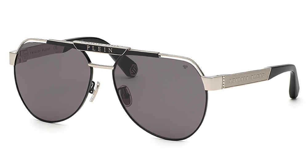 PHILIPP PLEIN SUN SPP073M Sunglasses PALLADIUM-0583 63mm