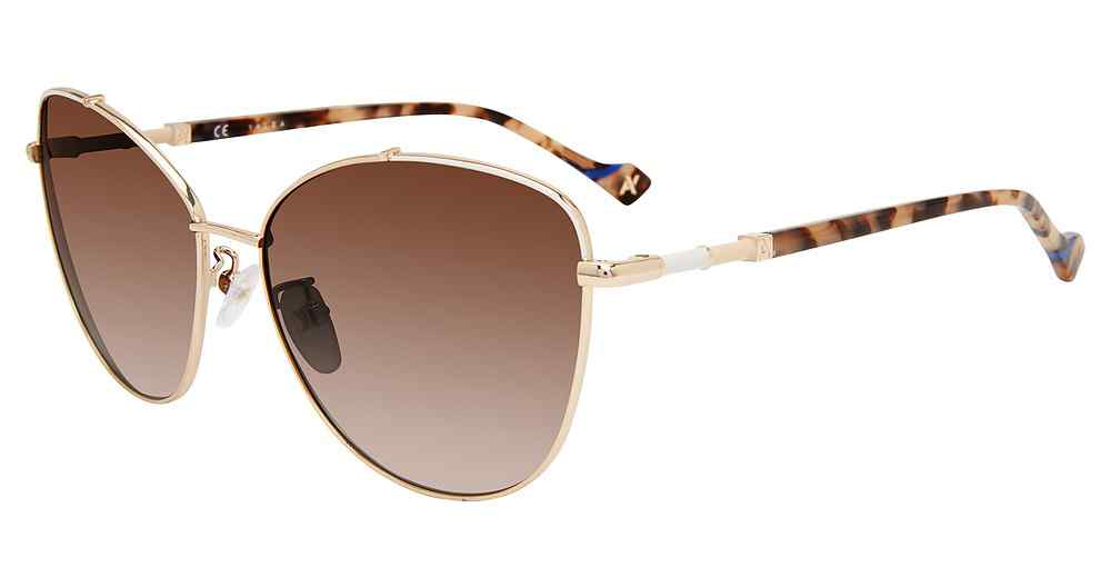 YALEA SUN SYA029 Sunglasses GOLD-0A93 59mm
