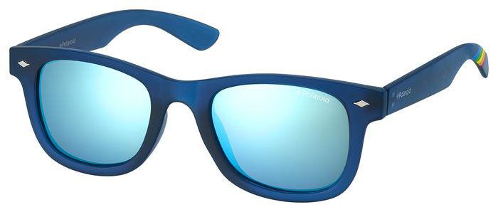 POLAROID KIDS PLD-8009/N Sunglasses UJO-BLUE-TRNS 45mm